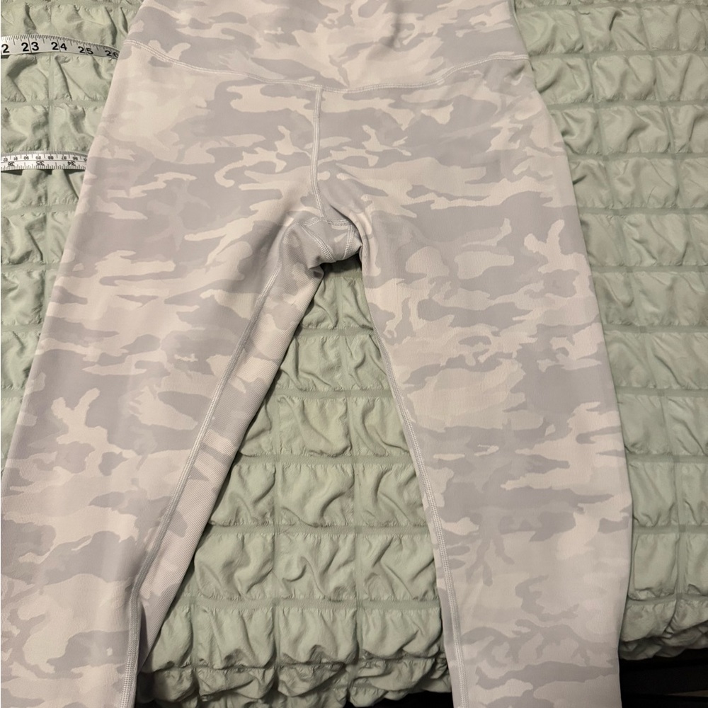 Lululemon Athletica Gray and White Camouflage Leggings